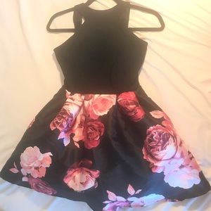Floral Homecoming Dress Halter top